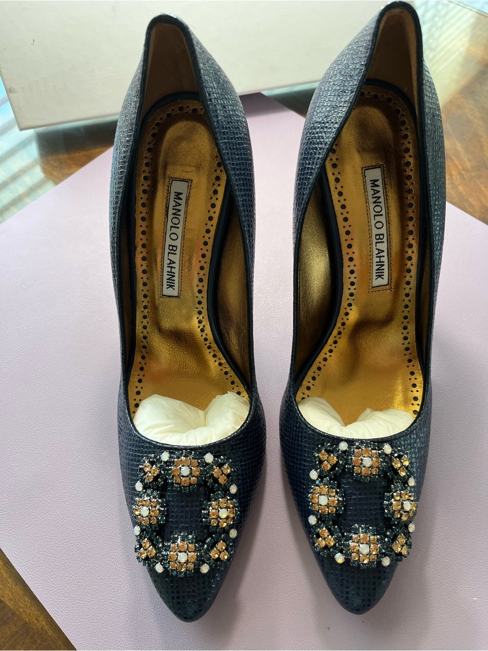 Manolo Blahnik Heels with Beading